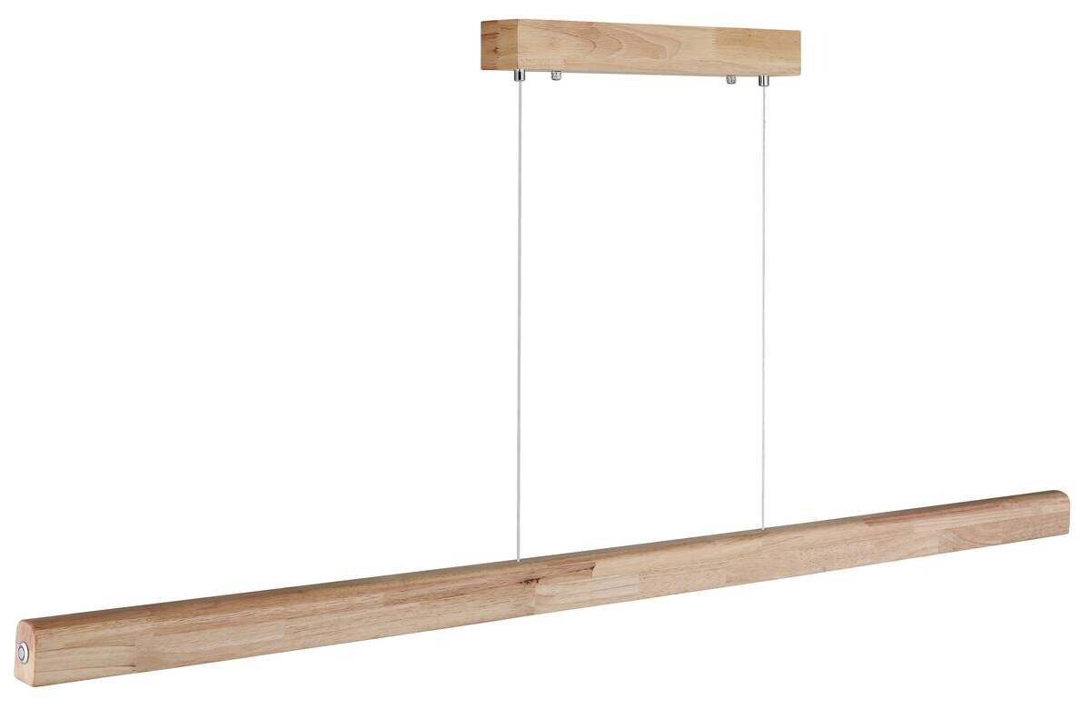 GLOBO LED-Pendelleuchte TERAO natur Holz B/H/T: ca. 6,5x140x14 cm 1 Brennstellen