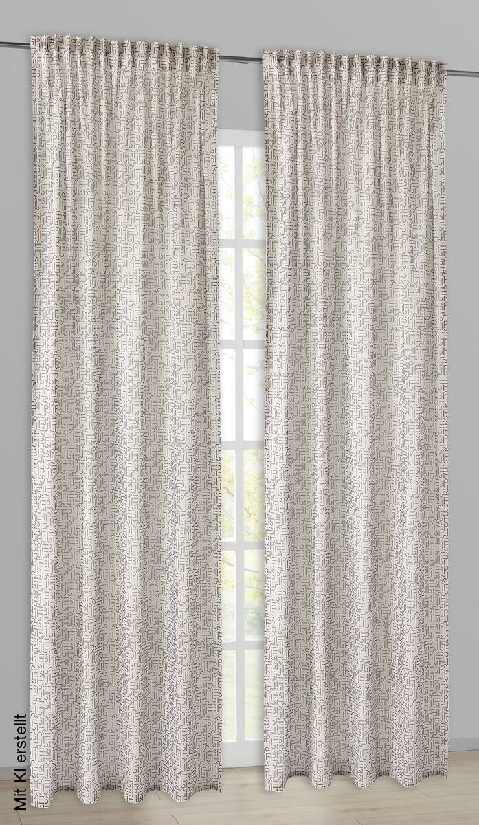 Esprit Kombivorhang E-Scatter grau B/L: ca. 130x250 cm