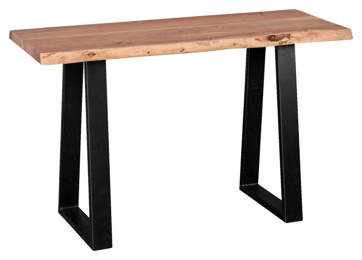 Konsolentisch natur schwarz Akazie B/H/T: ca. 120x75x45 cm