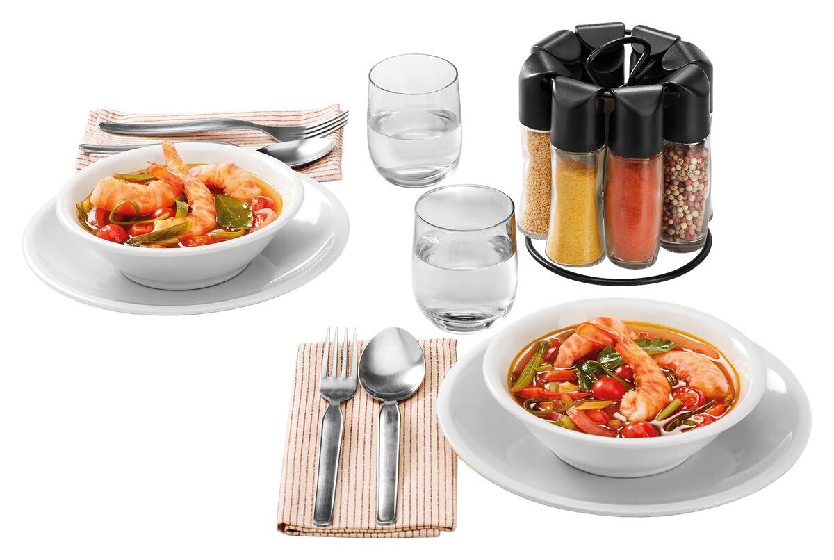 Metaltex Gewürzkarussell transparent Glas