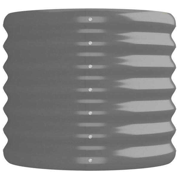 Hochbeet grau Stahl B/H/L: ca. 40x36x152 cm