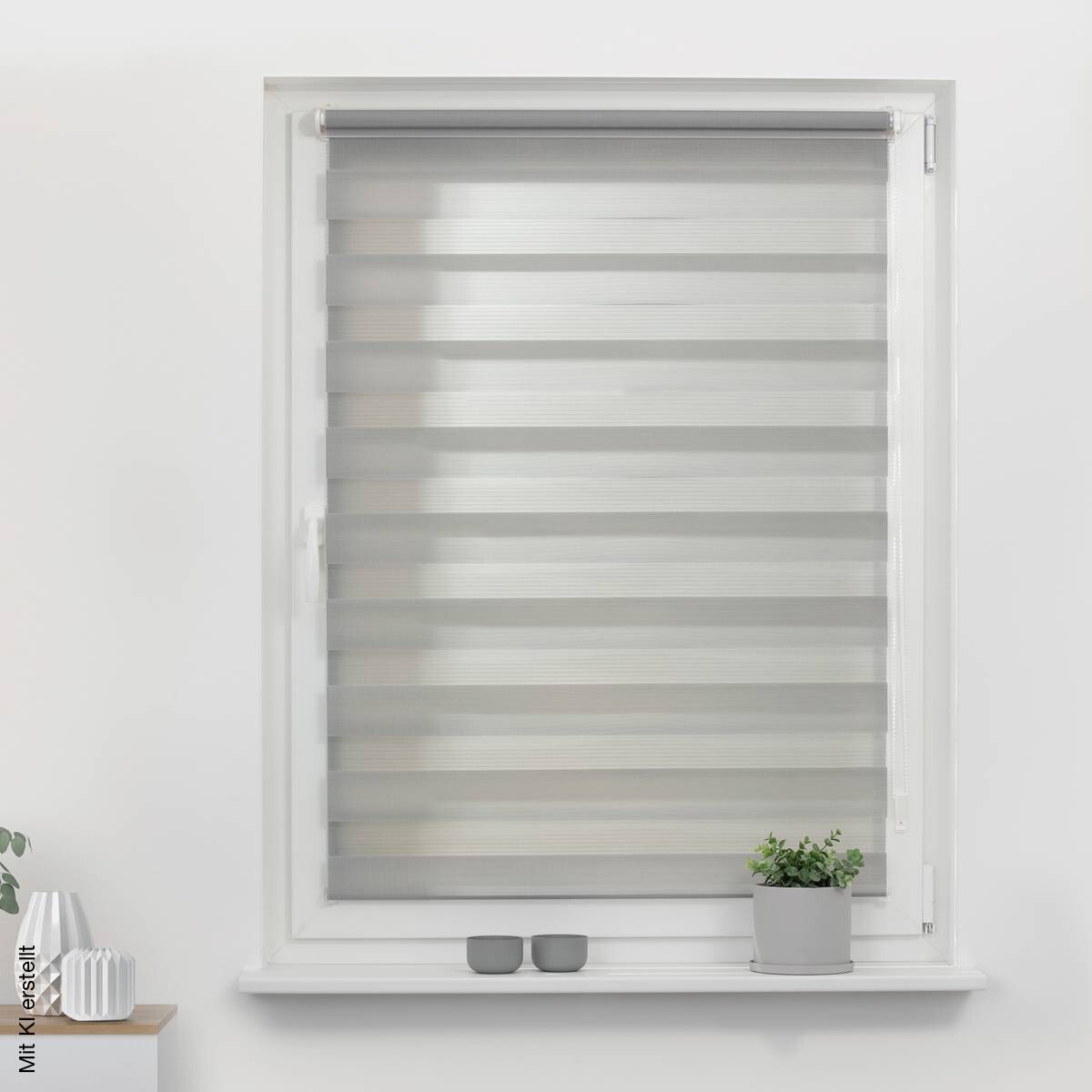 LICHTBLICK Doppelrollo Duo grau B/L: ca. 70x220 cm