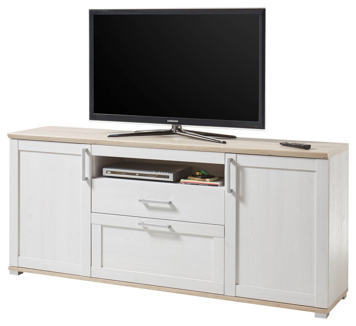 TV-Highboard Romance Sibiu Lärche Nachbildung San-Remo Nachbildung B/H/T: ca. 190x82x44 cm