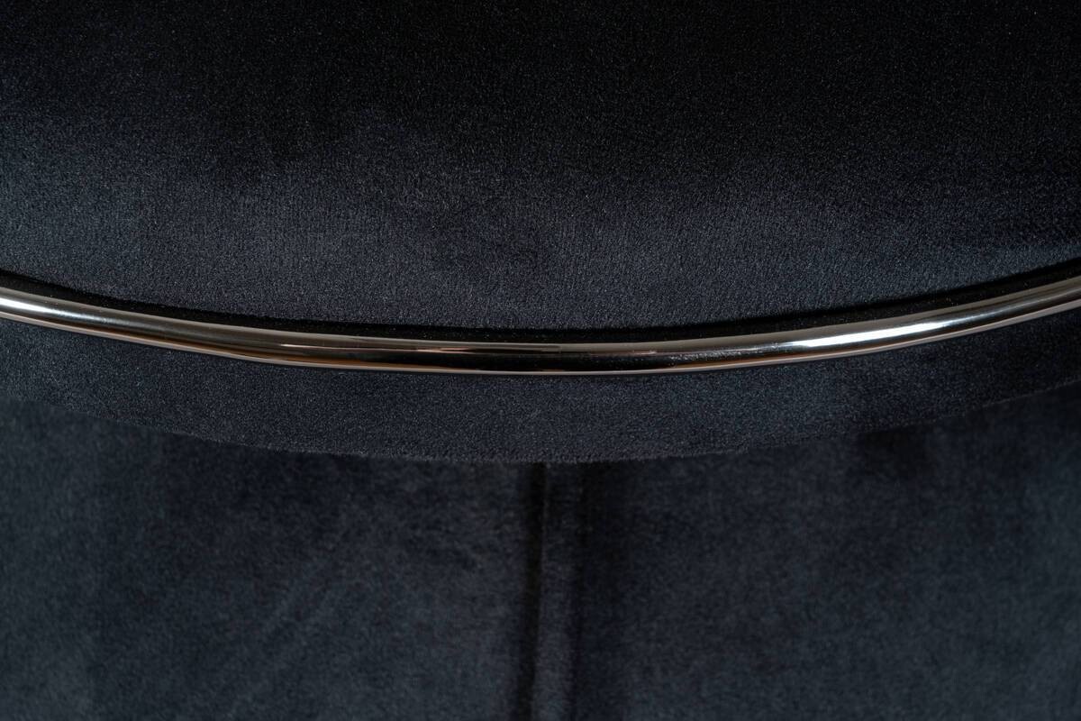 360 Living Hocker Corin 100 schwarz Graphit H/D: ca. 51,5x51,5 cm