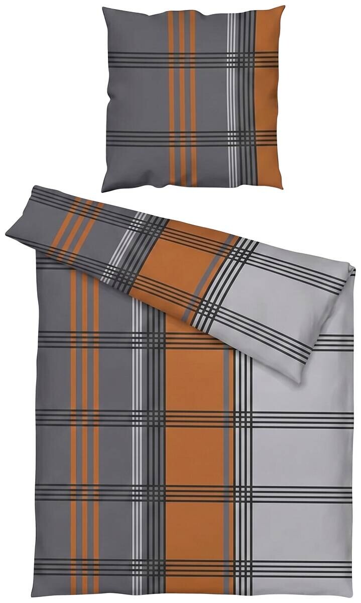Microfaser Bettwäsche Fleece terra Polyester B/L: ca. 135x200 cm