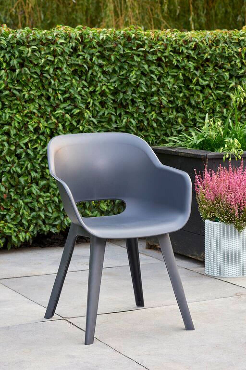 Jardin Gartenstuhl Akola grau Polypropylen B/H/L: ca. 60x62x60 cm