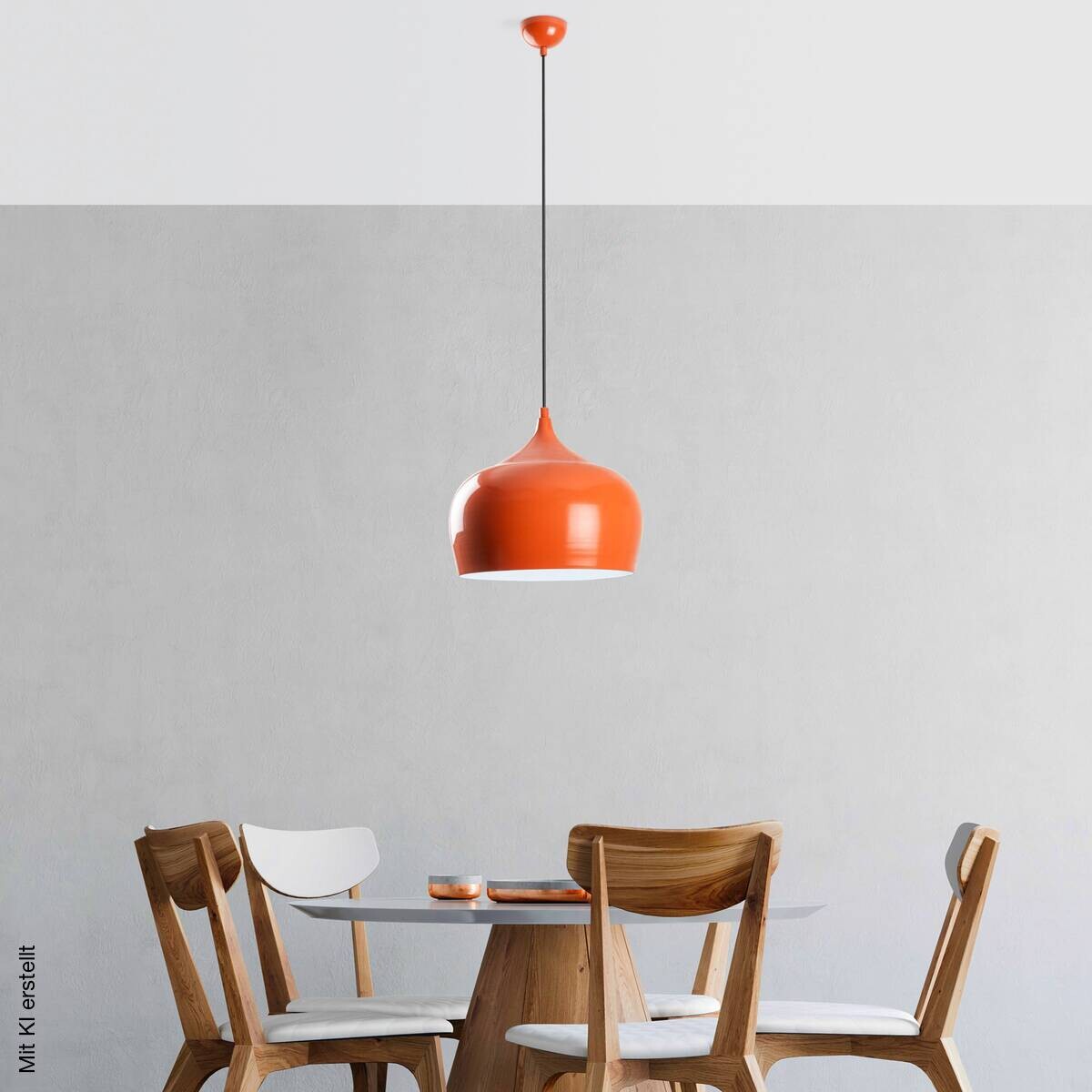 Opviq Pendelleuchte orange B/H/T: ca. 28x125x28 cm E27 1 Brennstellen