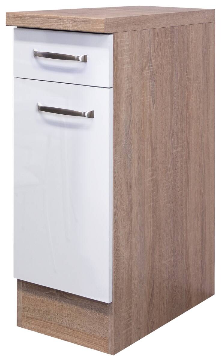 Unterschrank Valero weiß Hochglanz B/H/T: ca. 30x86x60 cm