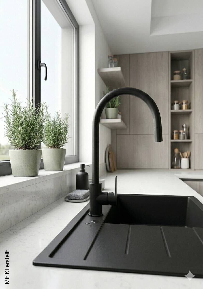 Spültisch-Armatur Acton mattschwarz