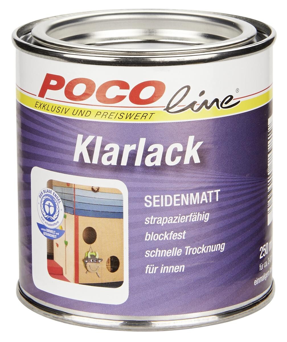 POCOline Acryl Klarlack farblos seidenmatt ca. 0,25 l