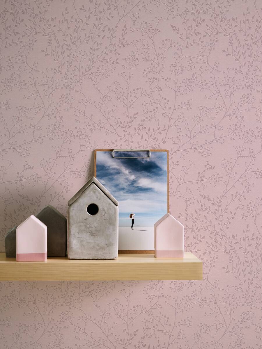 A.S.Creation Vliestapete Trendwall 2 Floral rosa B/L: ca. 53x1005 cm