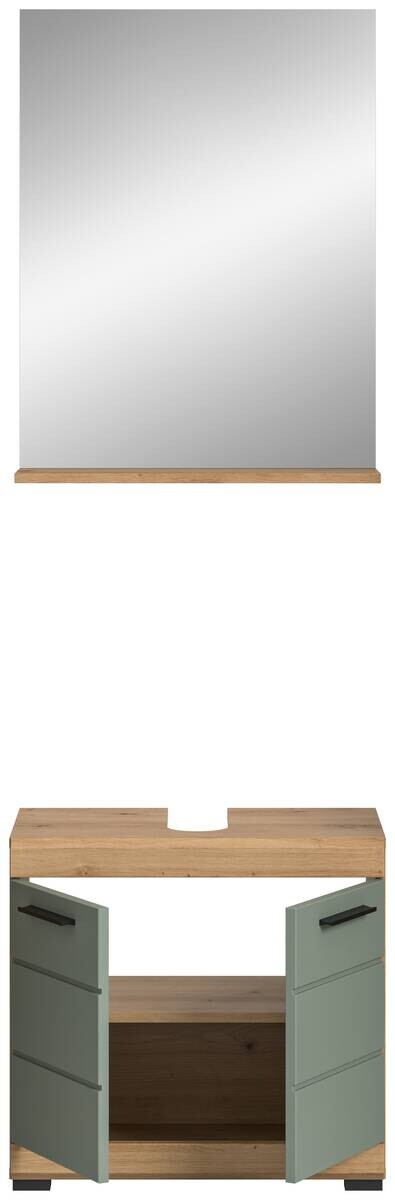Badezimmer-Set Scout Eiche Artisan Nachbildung salbei Nachbildung B/H/T: ca. 60x191x34 cm