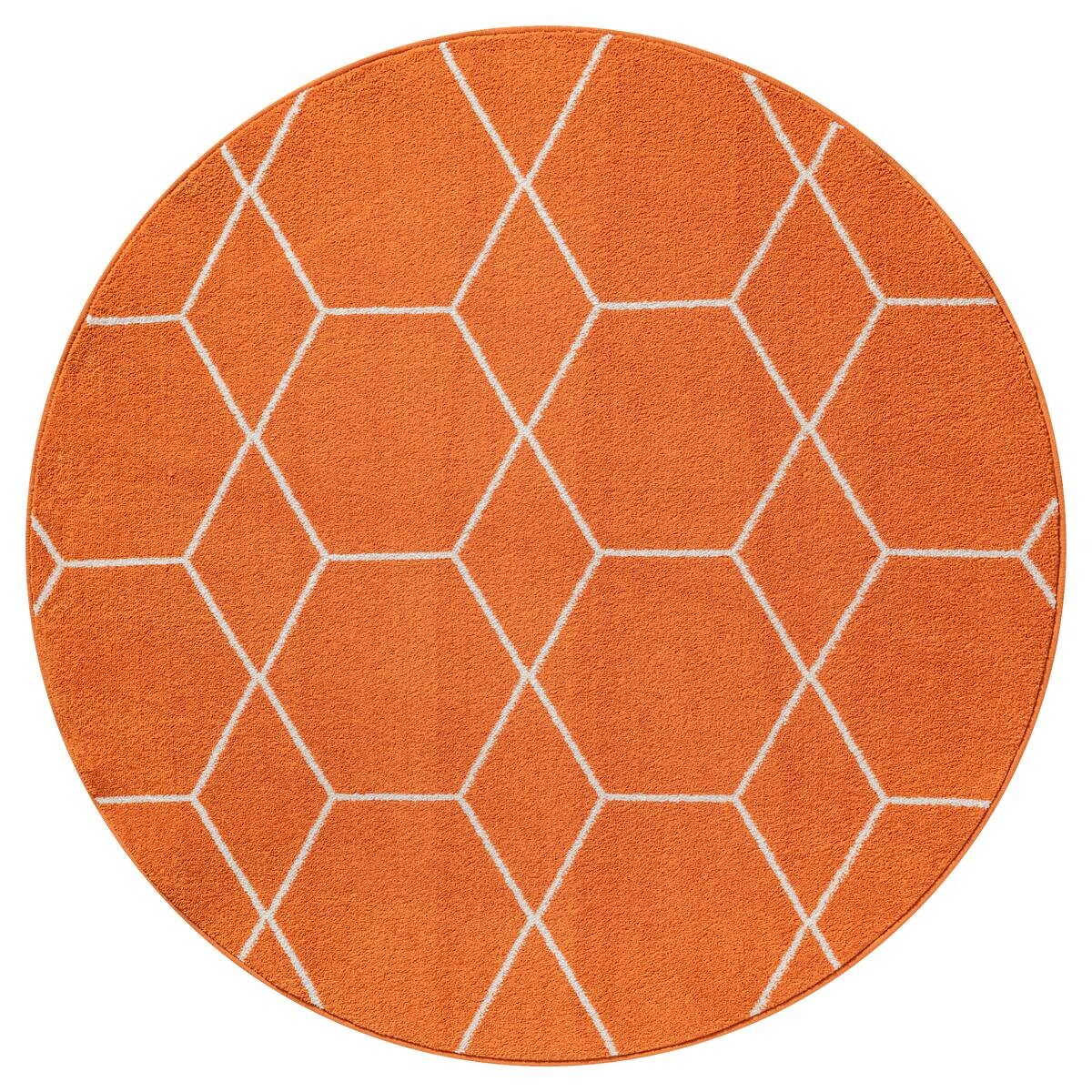 Sanat Teppich Trellis orange B/L: ca. 200x200 cm