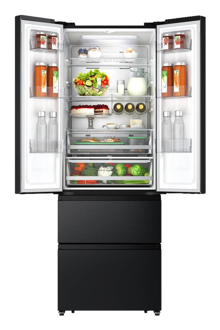 Hisense French-Door Kühl-/Gefrierkombination RF632N4AFC1 schwarz