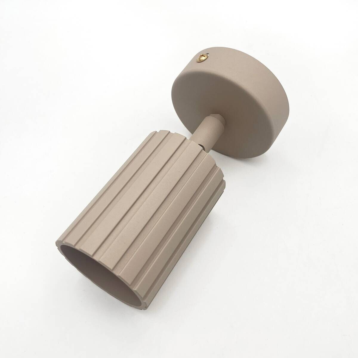 Lamkur Wandleuchte Prisma beige Stahl B/H/L: ca. 8x16x8 cm GU10 1 Brennstellen