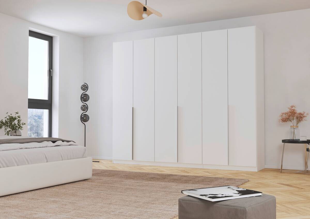 Kleiderschrank Alabama Alpinweiß B/H/T: ca. 271x229x54 cm