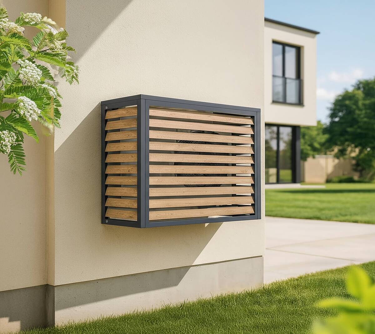 Westmann Verkleidung Wärmepumpe Boxa Holzoptik B/H/L: ca. 100x97x56 cm