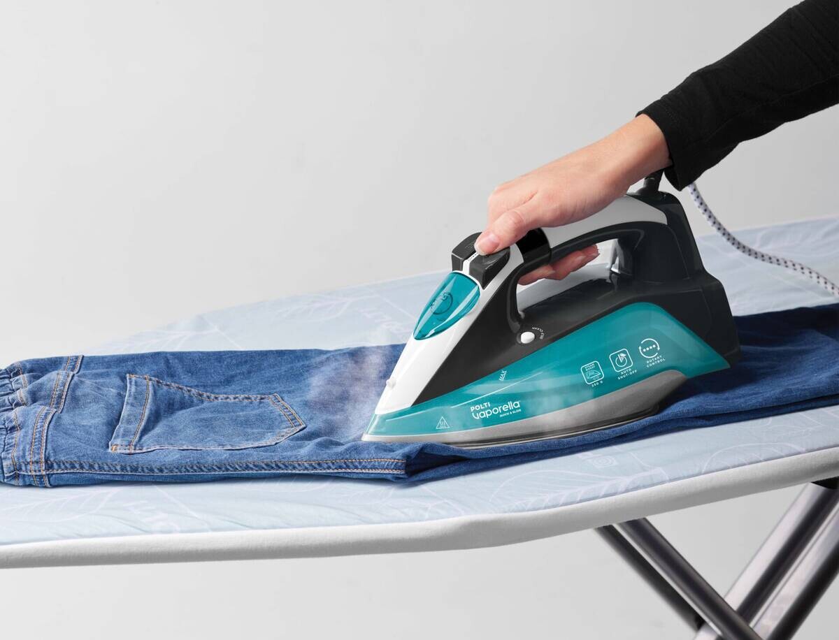 Polti Polti Dampfbügelautomat QS220 grün weiß Keramik B/H/L: ca. 31x15,5x31 cm