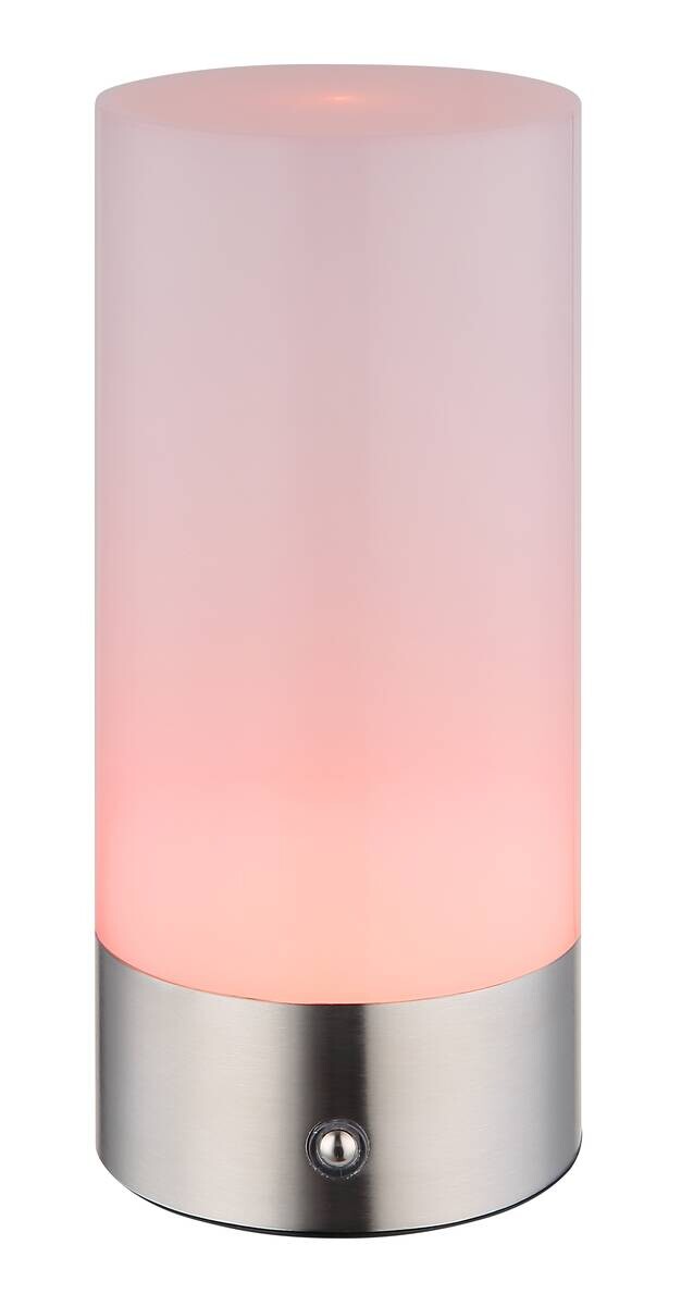 GLOBO LED-Ticshleuchte Lex nickel matt Metall H/D: ca. 19x8,8 cm