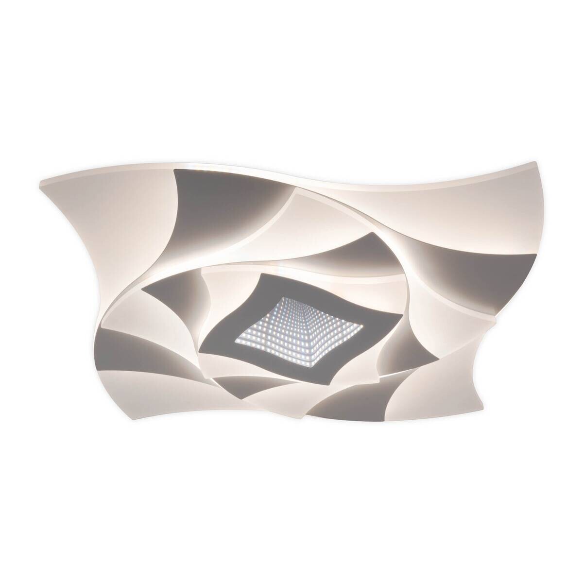 Näve Leuchten Deckenleuchte 1408477 Metall Kunststoff B/H/T: ca. 48x6x48 cm null 5 Brennstellen