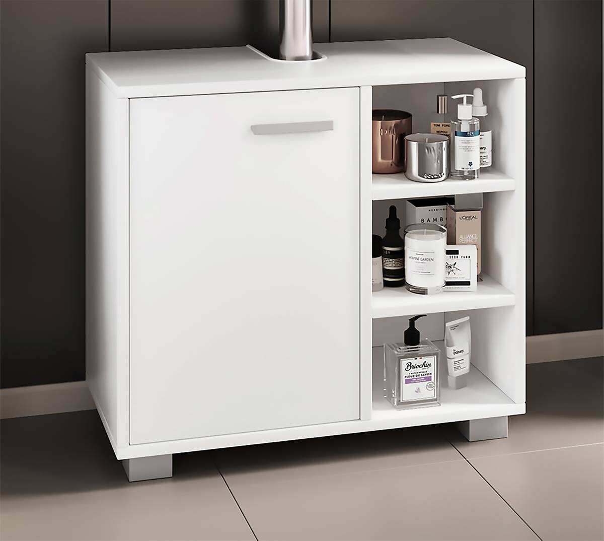 Waschbeckenunterschrank Zalo weiß B/H/T: ca. 60x55x30 cm