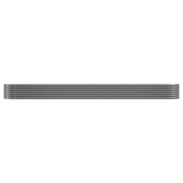 Hochbeet grau Stahl B/H/L: ca. 440x36x440 cm