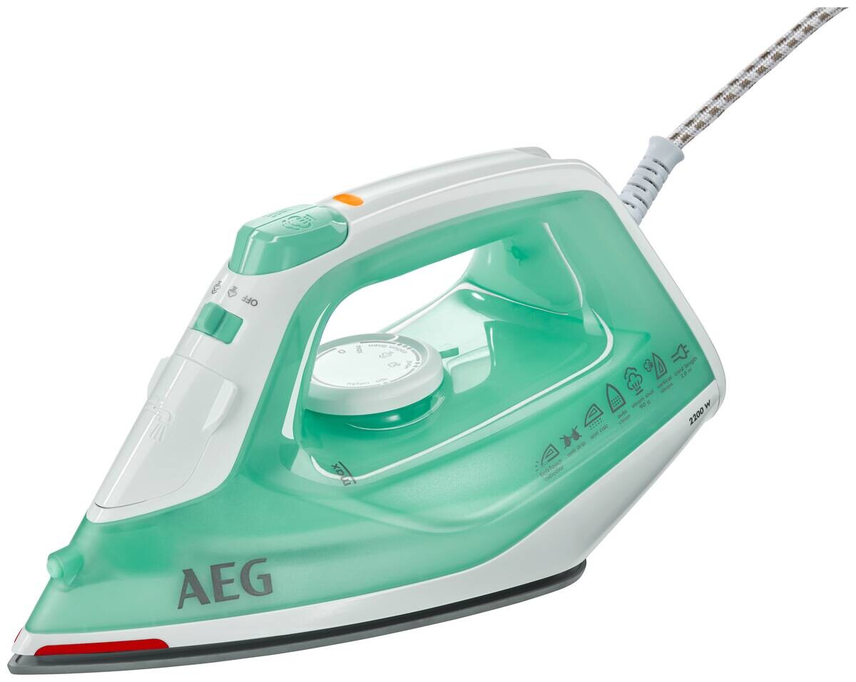 AEG Dampf-Bügelautomat DB1720 türkis weiß Kunststoff Edelstahl B/H/L: ca. 11,6x14,3x27,4 cm