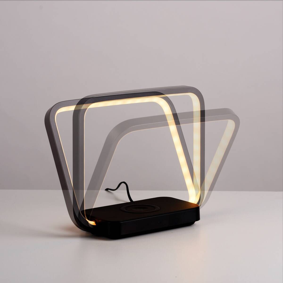 Just Light Tischleuchte Omari schwarz B/H/L: ca. 8x17,5x19,5 cm