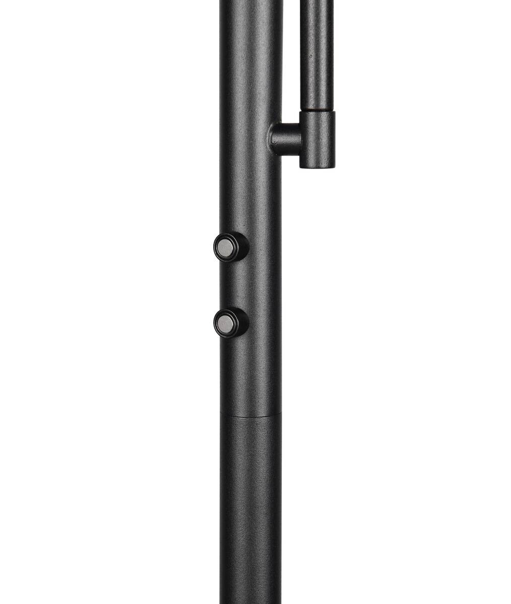 Reality Stehlampe mattschwarz Metall H: ca. 183 cm 1 Brennstellen