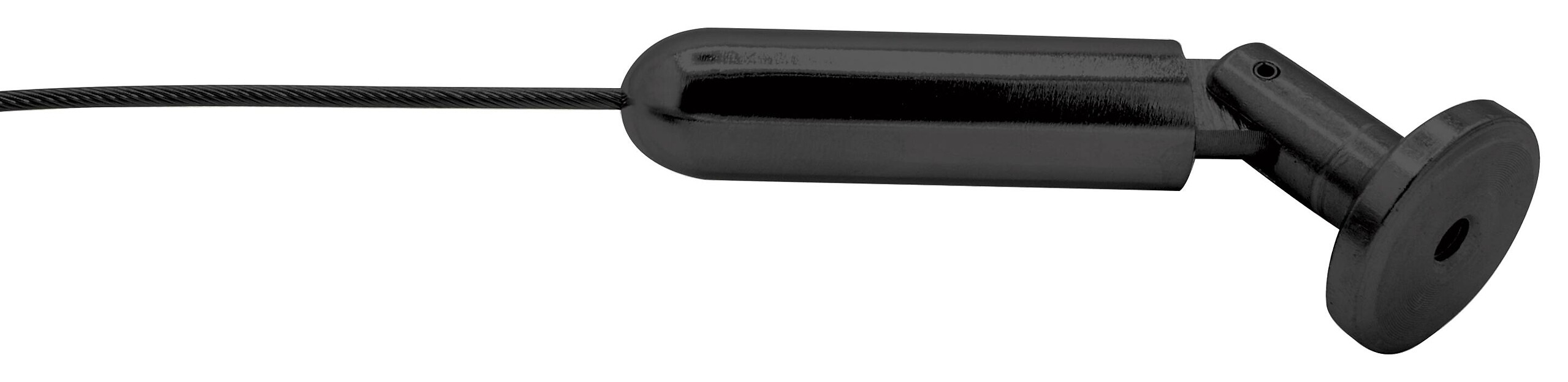 ondeco Seilspanngarnitur flexo schwarz Metall L: ca. 500 cm ausziehbar von ca. 0 bis 500 cm 1 Läufe