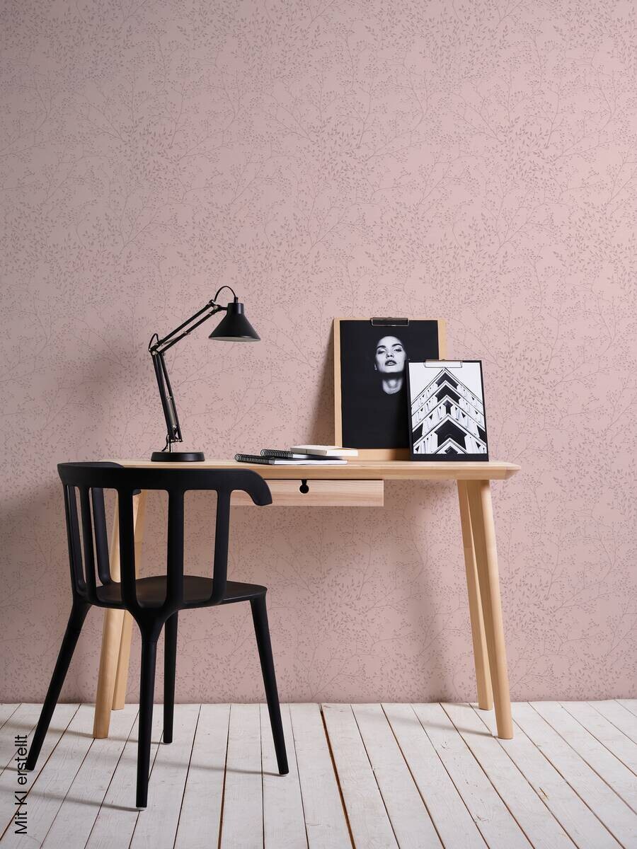 A.S.Creation Vliestapete Trendwall 2 Floral rosa B/L: ca. 53x1005 cm