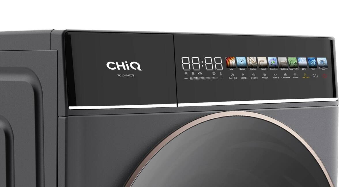 ChiQ Waschmaschine PO10WMADB grau B/H/T: ca. 60x84,7x57,7 cm