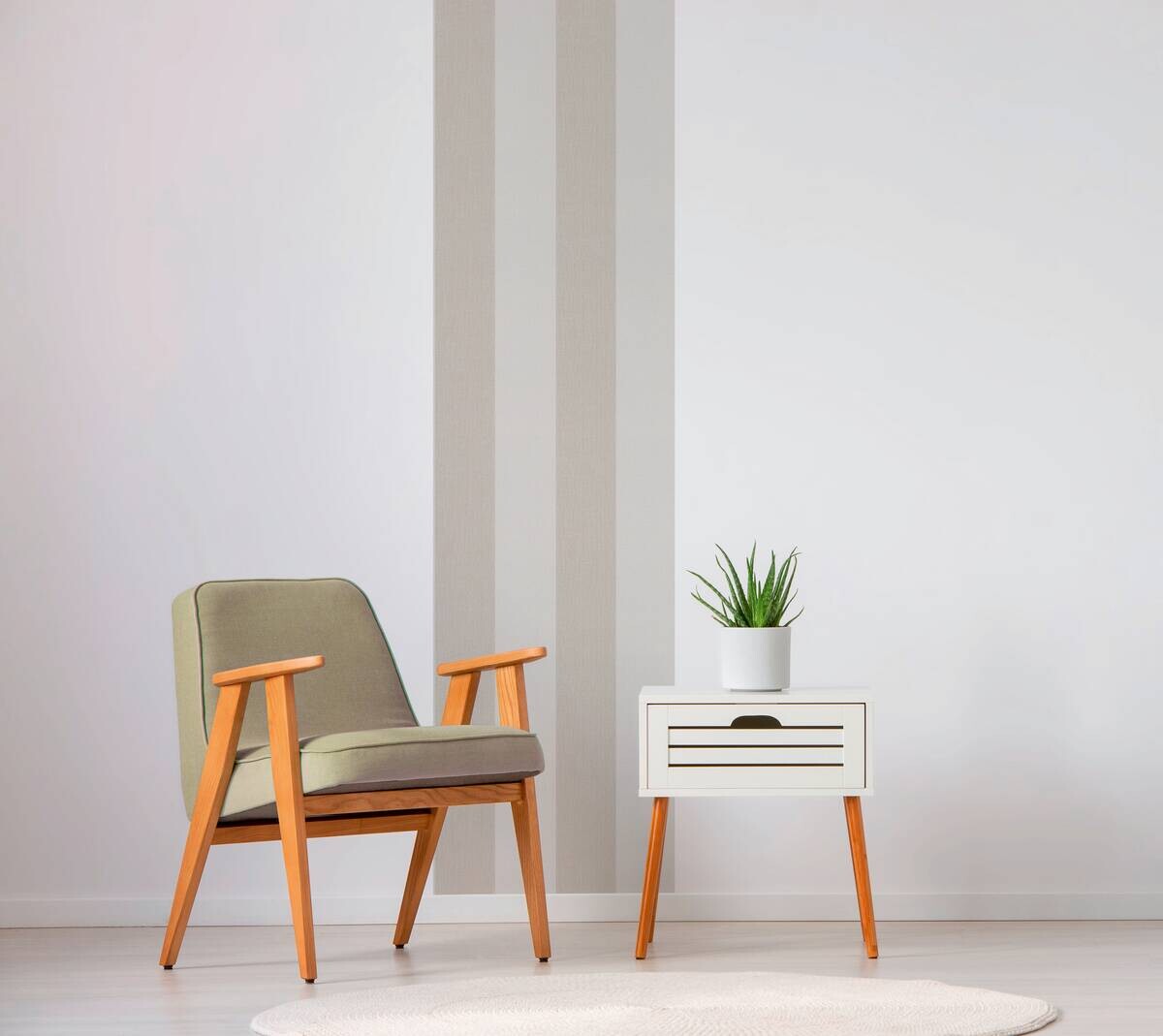 A.S.Creation Tapete creme braun beige B/H/D: ca. 52x250x7,5 cm