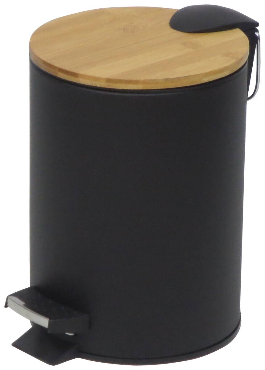 Kosmetikeimer schwarz Metall ca. 3 l