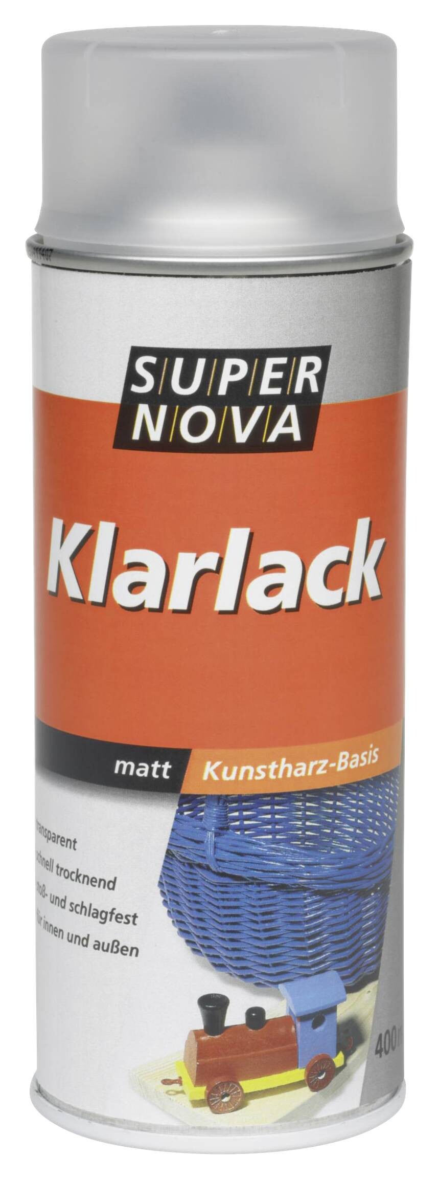 Super-Nova Klarlack Spray farblos seidenmatt ca. 0,4 l