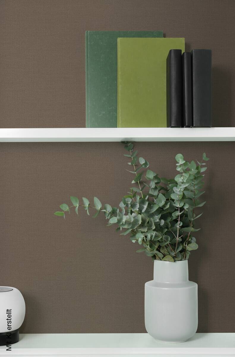 Vliestapete Uni braun B/L: ca. 53x1005 cm