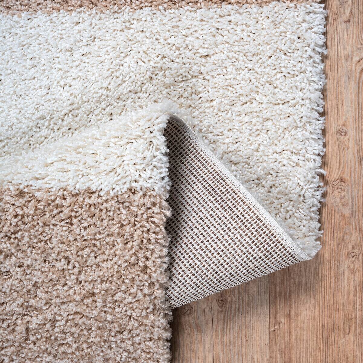 Sanat Hochflorteppich MILANO beige B/L: ca. 80x200 cm