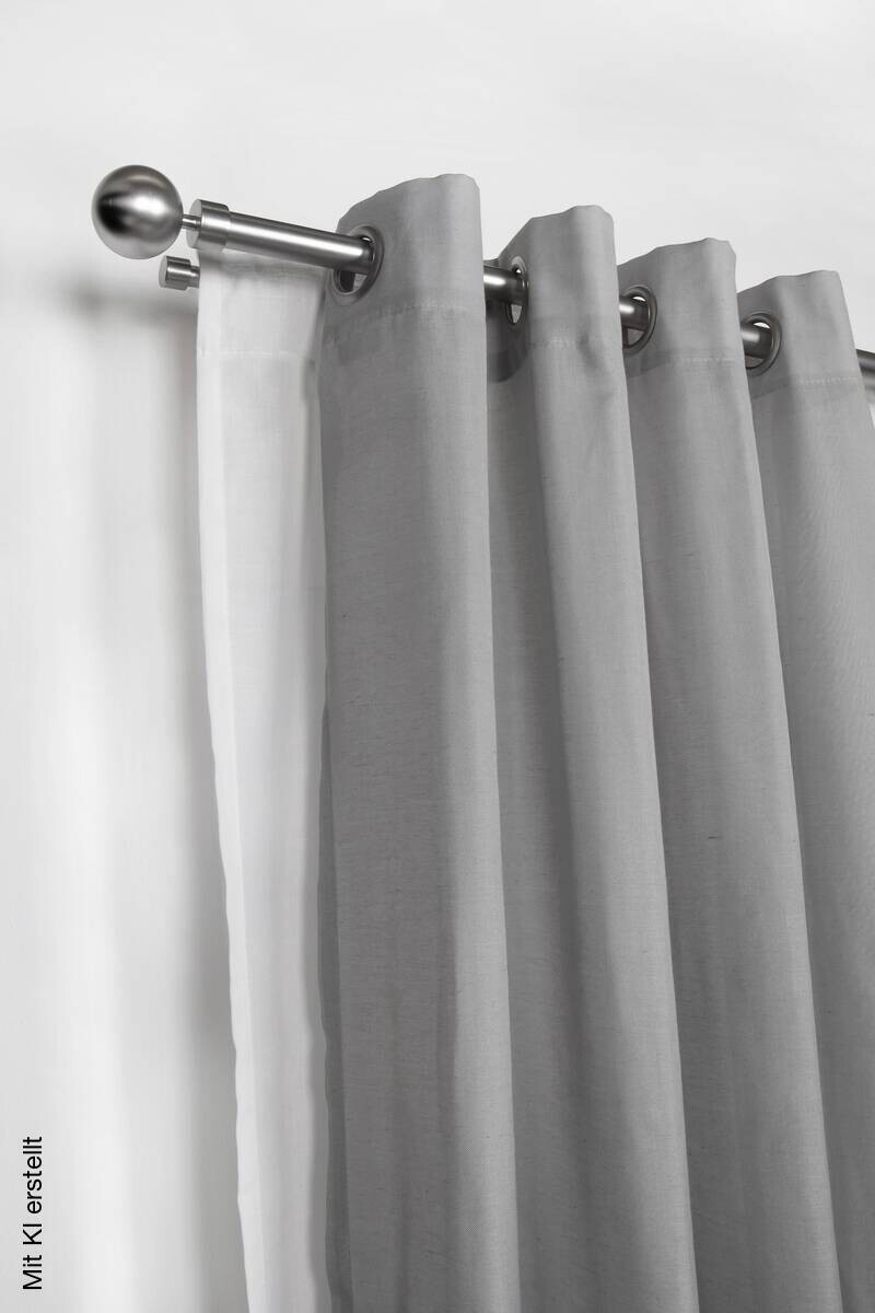 ondeco Stilgarnituren habito/ball-classic Edelstahloptik Metall ausziehbar von ca. 190 bis 360 cm 2.0 Läufe