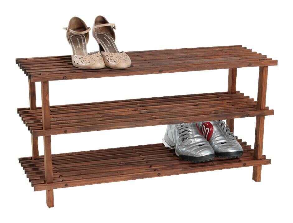 Kesper Schuhregal natur Holz B/H/L: ca. 26x40x77 cm