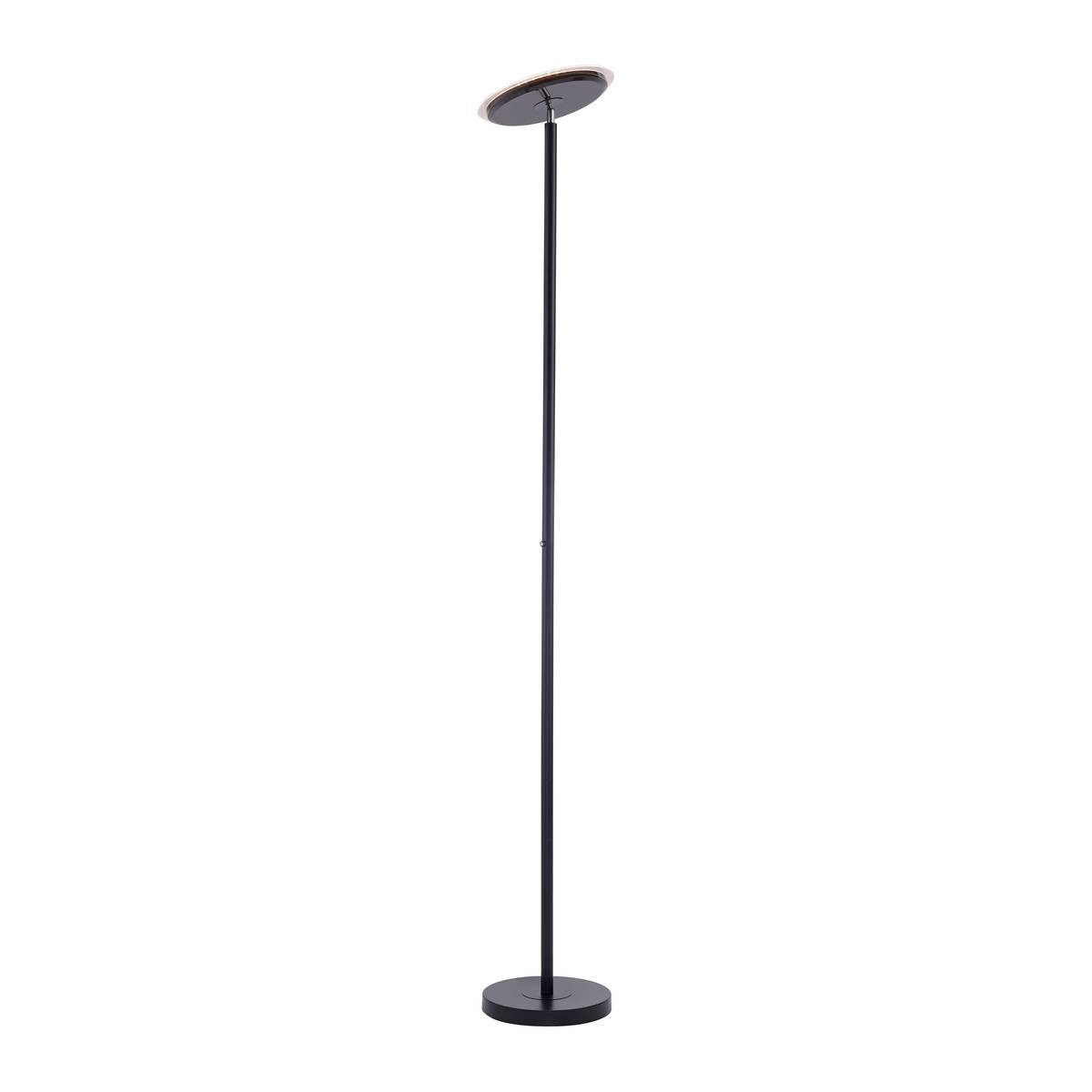 Just Light Stehlampe HANS 11729-18 schwarz Kunststoff Eisen H/D: ca. 181x30 cm 1 Brennstellen