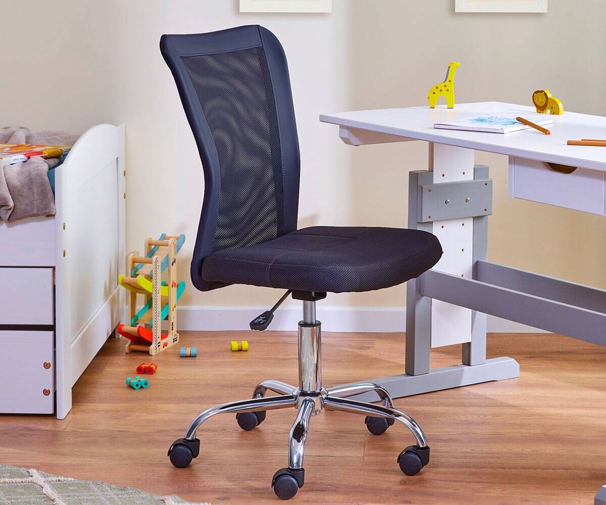 Kinderstuhl Bonnie black schwarz Textil