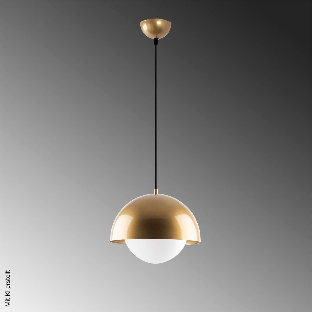 Opviq Pendelleuchte Camgoz-11029 gold Metall Glas B/H/T/L/D: ca. 30x108x30x30x30 cm E27 1 Brennstellen