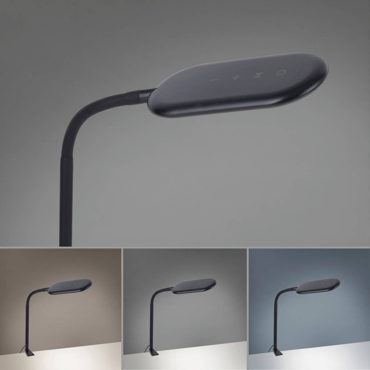 Just Light LED-Klemmleuchte KELLY 14404-18 schwarz Kunststoff B/H/T: ca. 36x67x36 cm 1 Brennstellen