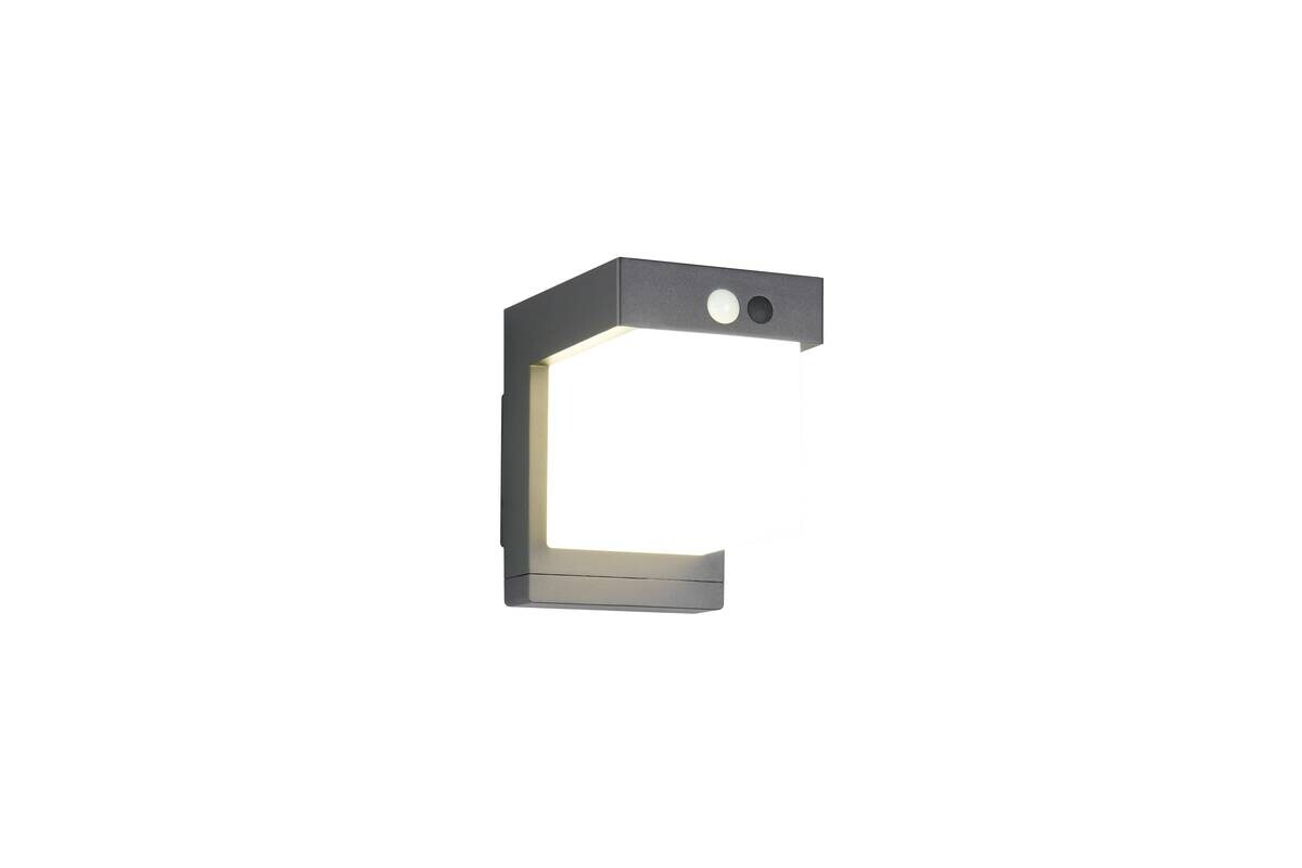 Solar-Außenwandleuchte mattschwarz B/H: ca. 1x14 cm