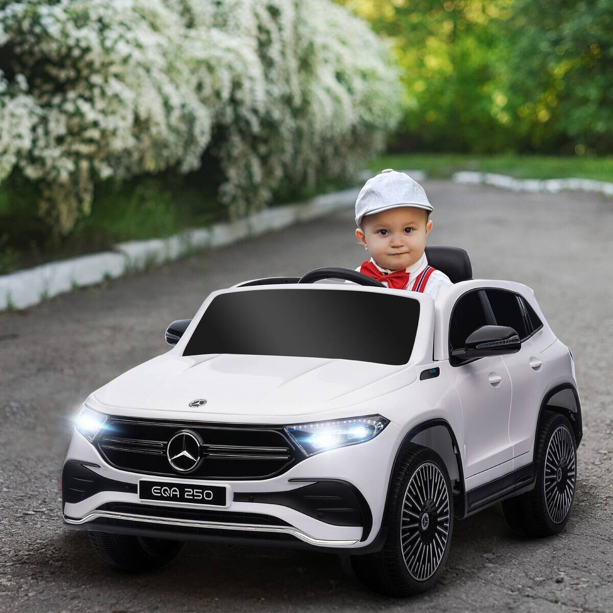 HOMCOM Kinderauto weiß B/H/L: ca. 69x111,5x52,5 cm