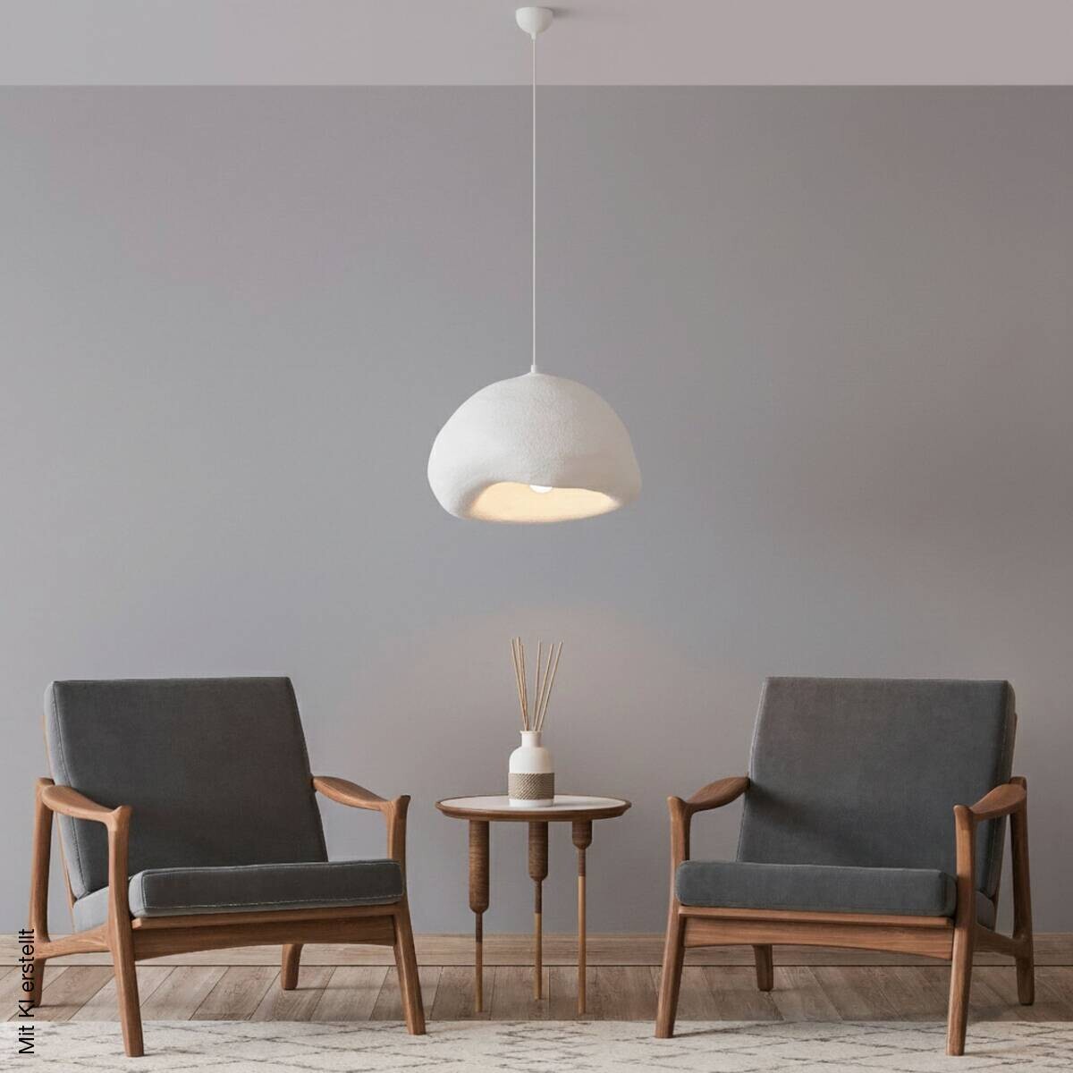 Opviq Pendelleuchte weiß B/H/T: ca. 42x115x40 cm E27 1 Brennstellen