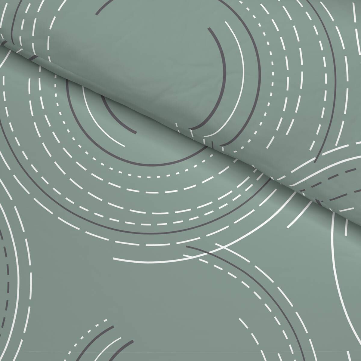 Sensation Microfaser Bettwäsche grün 100% Polyester B/L: ca. 135x200 cm