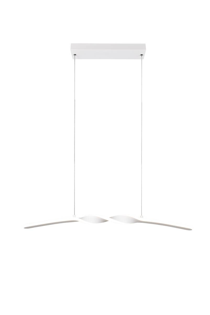 Reality LED Pendelleuchte Ginko weiß Metall B/H/T: ca. 79x15x9 cm 1 Brennstellen