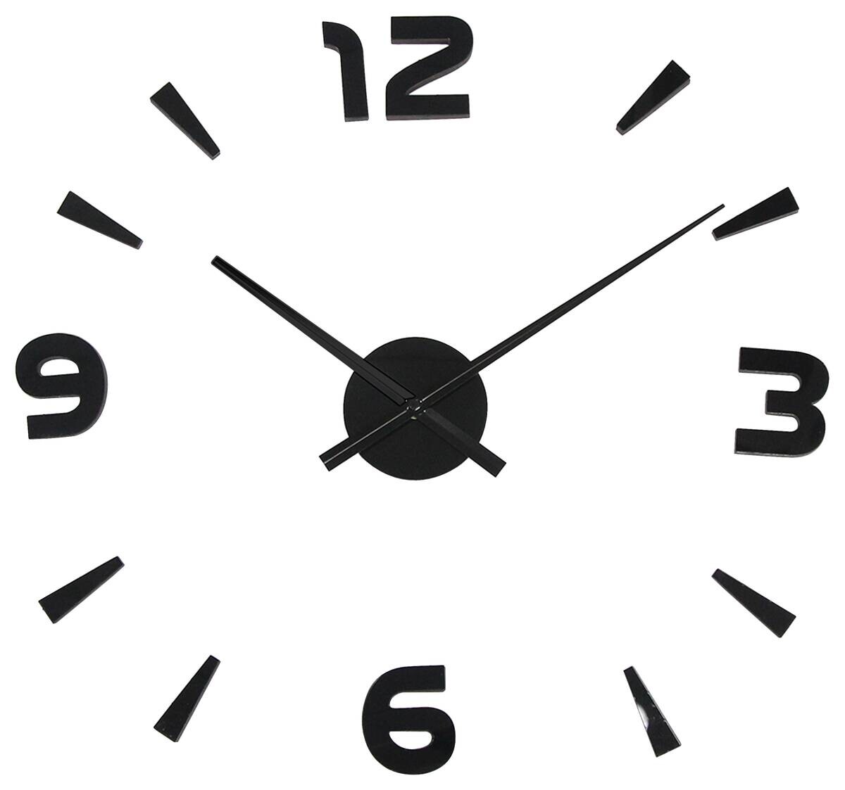 Wanduhr schwarz