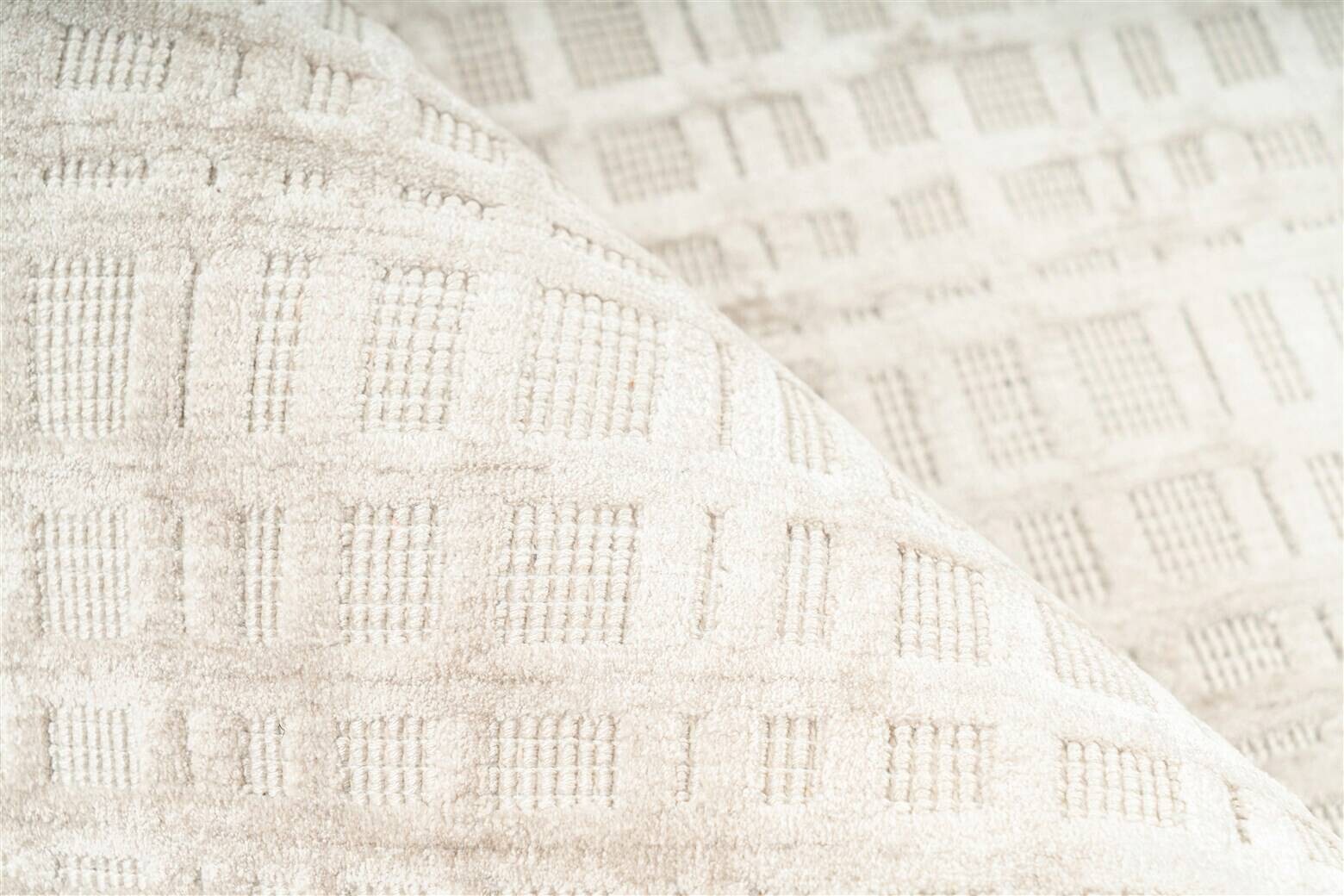 Padiro Kurzflorteppich Karma 125 silber B/H/L: ca. 80x0,8x150 cm